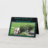 ベースセおもしろいット付きの"Hide & Seek"誕生日カード カード (正面)