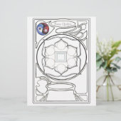 ベースチャクラの描画 レターヘッド (スタンド正面)