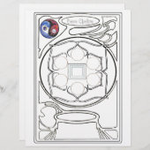 ベースチャクラの描画 レターヘッド (正面/裏面)