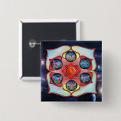 ベースチャクラ 缶バッジ (正面&裏面)