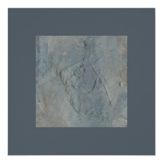 ベースニュートラルトーン抽象芸術表現主義コラージュ ポスター (正面)