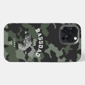 ベースパパエバおもしろい魚釣り父の日 iPhoneケース (裏面横)