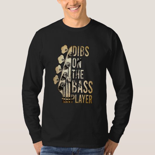 ベースプレイヤーギターミュージシャンギタリスト Tシャツ (正面)