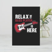 ベースプレーヤーがここギターミュージックミュージシャンギタリス サンキューカード (スタンド正面)