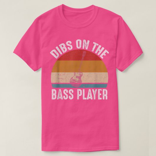 ベースプレーヤーのディブおもしろいス引用文レトロの遭難 Tシャツ (デザイン正面)