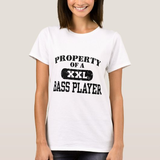 ベースプレーヤーのプロパティ Tシャツ (正面)