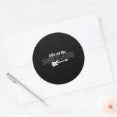 ベースプレーヤーのベース奏者バスギターのディブ ラウンドシール (封筒)