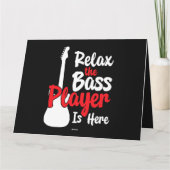 ベースプレーヤーはここにいるエレキギターの弦のイン カード (裏面)