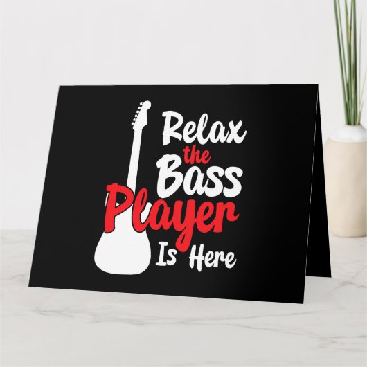 ベースプレーヤーはここにいるエレキギターの弦のイン カード (正面)