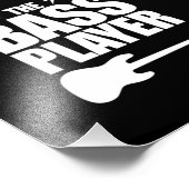 ベースプレーヤーギタ遊ーの音楽ミュージシャンギタリス フォトプリント            (角)