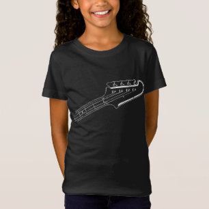ベースプレーヤーベースギターミュージカルデザイン Tシャツ