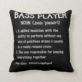 ベースプレーヤー定義ベースシストギフトforミュージシャン クッション