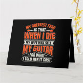 ベースプレーヤー用メンズアコースティックギターデザインマイWi カード (黄色い花)