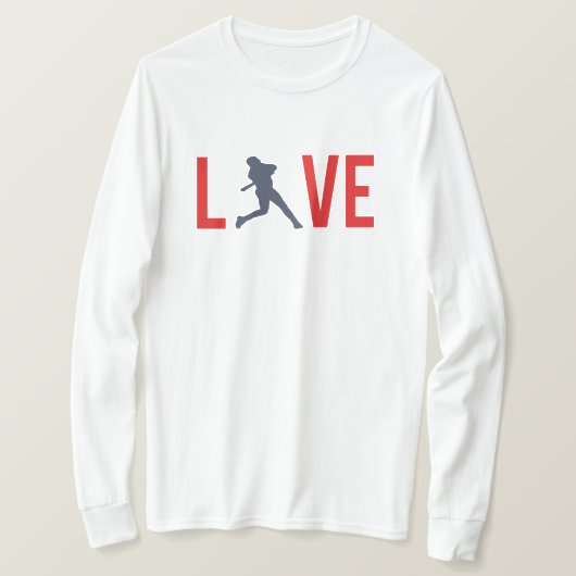 ベースボールが好き Tシャツ (デザイン正面)