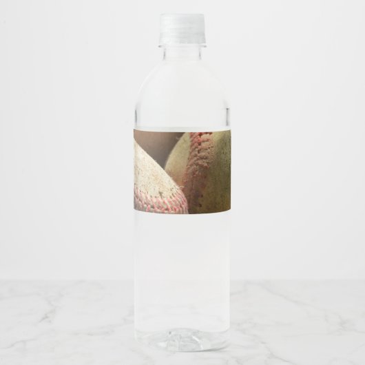 ベースボールとグローブ ペットボトルラベル (正面)