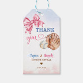 ベースボールと弓礼ギフトラベル ギフトタグ (正面)