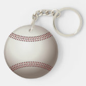 ベースボールまたはソフトボールのデザイン キーホルダー (裏面)