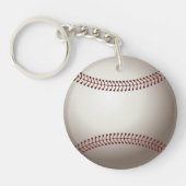 ベースボールまたはソフトボールのデザイン キーホルダー (正面)