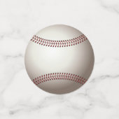 ベースボールまたはソフトボールのデザイン コンフェッティ (スモール正面)