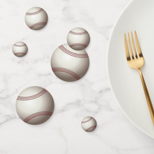 ベースボールまたはソフトボールのデザイン コンフェッティ (グループ)