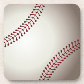 ベースボールまたはソフトボールのデザイン コースター (正面)