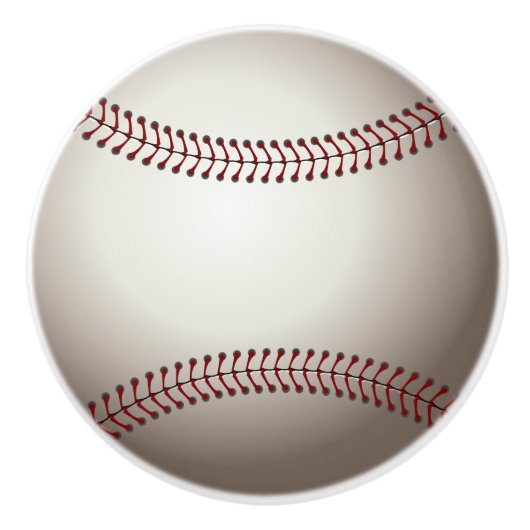 ベースボールまたはソフトボールのデザイン セラミックノブ (正面)