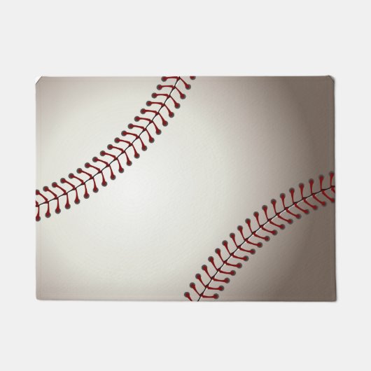 ベースボールまたはソフトボールのデザイン ドアマット (正面)
