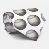 ベースボールまたはソフトボールのデザイン ネクタイ (ロール)