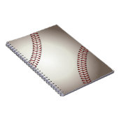 ベースボールまたはソフトボールのデザイン ノートブック (右側)