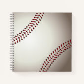 ベースボールまたはソフトボールのデザイン ノートブック (正面)