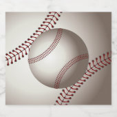 ベースボールまたはソフトボールのデザイン ビールラベル (シングルラベル)