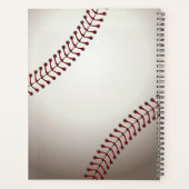 ベースボールまたはソフトボールのデザイン プランナー手帳 (裏面)