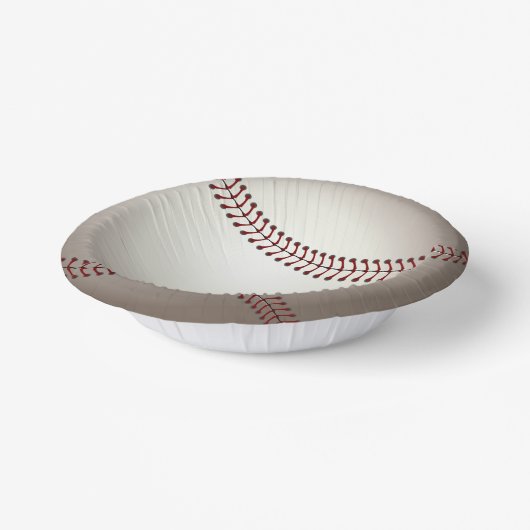 ベースボールまたはソフトボールのデザイン ペーパーボウル (傾斜あり)