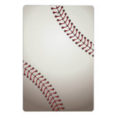 ベースボールまたはソフトボールのデザイン ミニクリップボード (裏面)