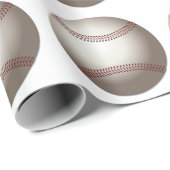 ベースボールまたはソフトボールのデザイン ラッピングペーパー (ロールコーナー)