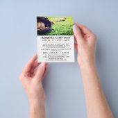 ベースボールオンフィールド,ベースボールキャンプ広告フライヤー チラシ (手)