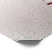 ベースボールカスタマイズ-野球の背景テンプレート ポスター (角)