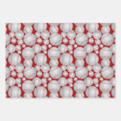 ベースボールカラフルラッピング紙シート ラッピングペーパーシート (正面)