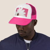 ベースボールキャップ(Pink DaisyOnPink)RFPMデザイン©️2012 キャップ (インサイチュ)