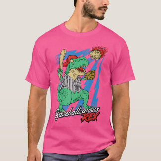 ベースボールサウルスTレックス恐竜選手Dino Tシャツ