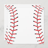 ベースボールシームスポーツスタイル野球テーマ ノートカード (正面/裏面)