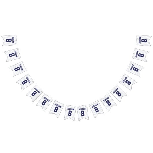 ベースボールジャージー – スポーツテーマ誕生日パーティー バンティングフラッグ (全)