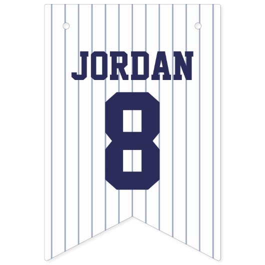 ベースボールジャージー – スポーツテーマ誕生日パーティー バンティングフラッグ (第2の旗)