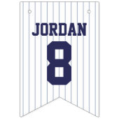 ベースボールジャージー – スポーツテーマ誕生日パーティー バンティングフラッグ (第1の旗)