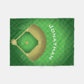 ベースボールダイヤモンドデザインフリースブランケット フリースブランケット (正面(横))