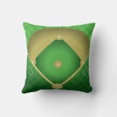 ベースボールダイヤモンドデザイン装飾用クッション クッション (裏面)