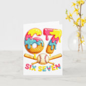 ベースボールドリップアイスクリーム ナンバー67 プレイヤーライフスタイル カード (黄色い花)