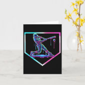 ベースボールドリップアイスクリーム ベースボール ホームプレート ボーイズ B カード (黄色い花)