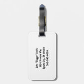 ベースボールパターン ラゲッジタグ (裏面縦)