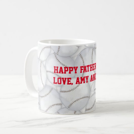 ベースボールファーザーズデイマグ コーヒーマグカップ (正面左)